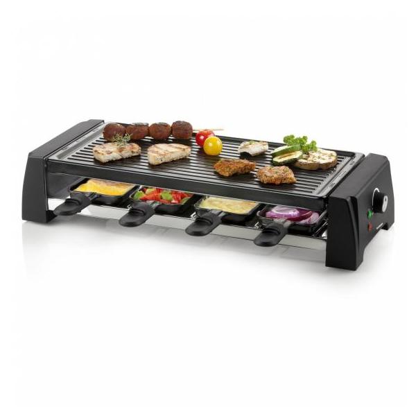 Domo Do9189g Raclette Apparecchio 8 Persone - Nero