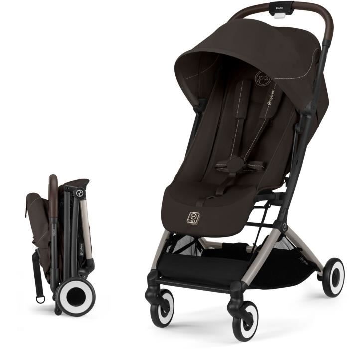 Cybex - Passeggino Ultracompatto E Confortevole - Orfeo - 4 Ruote - Marrone Cioccolato