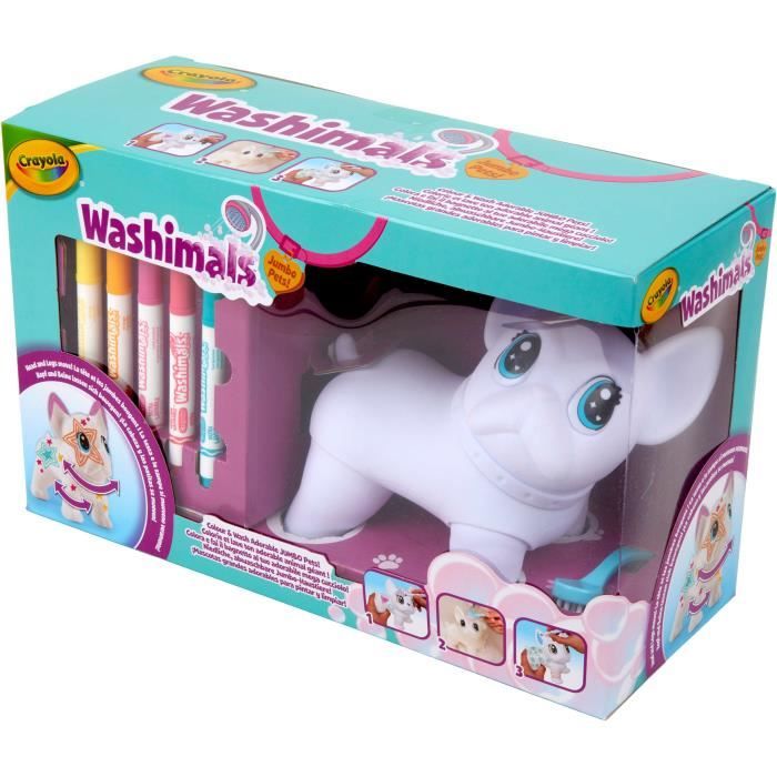 Colorazione - Crayola - Washimals Jumbo Dog - Cane Gigante Lavabile Da Personalizzare! Bambini Di 3 Anni