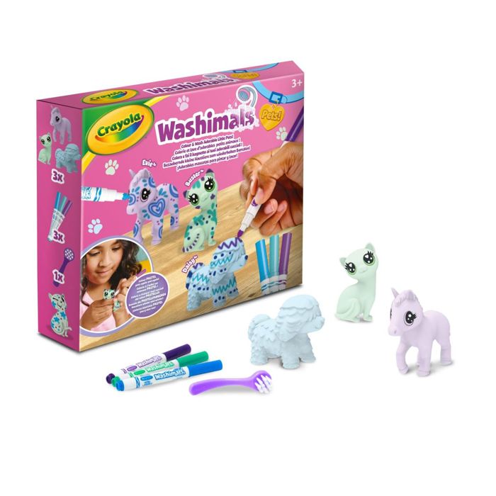 Gioco Creativo - Crayola - Washimals - Set Di 3 Animali Pastello - Età 3 Anni In Su - Misto