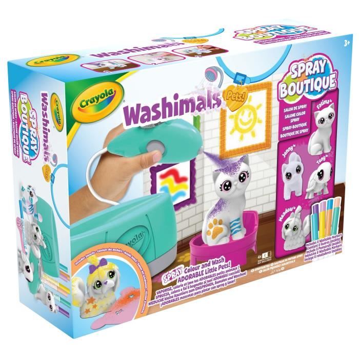 Colorazione - Crayola - Washimals Spray Boutique - Spruzza E Colora I Tuoi Animali! Bambini Di 3 Anni