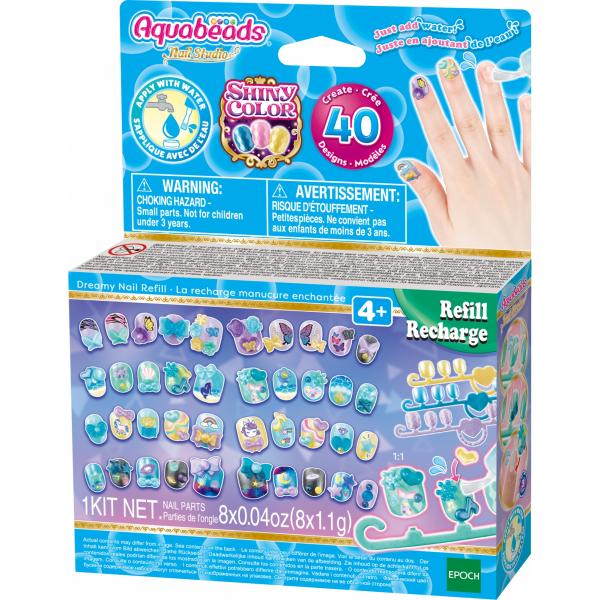 Ricarica Di Manicure Incantata - Aquabeads - Unghie Che Si Attaccano Con Acqua, Tempo Libero Per I Bambini