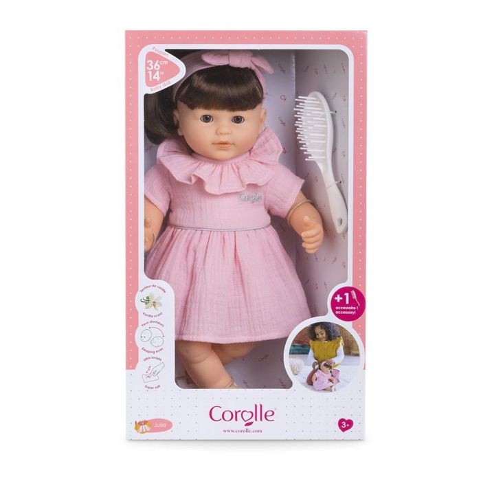 Mon Grand Poupon Corolle - Julie - 36 Cm - Bambola Con Capelli - Profumo Di Vaniglia - 3 Anni
