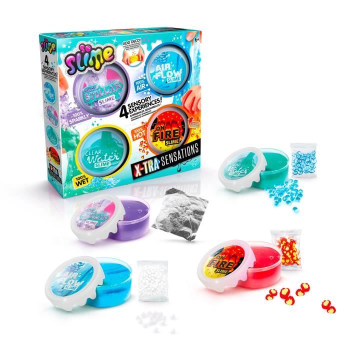 Canal Toys - So Slime Diy - Xtra Sensation Multipack - Con 4 Slime E Decorazioni Sensation - Ssc 308