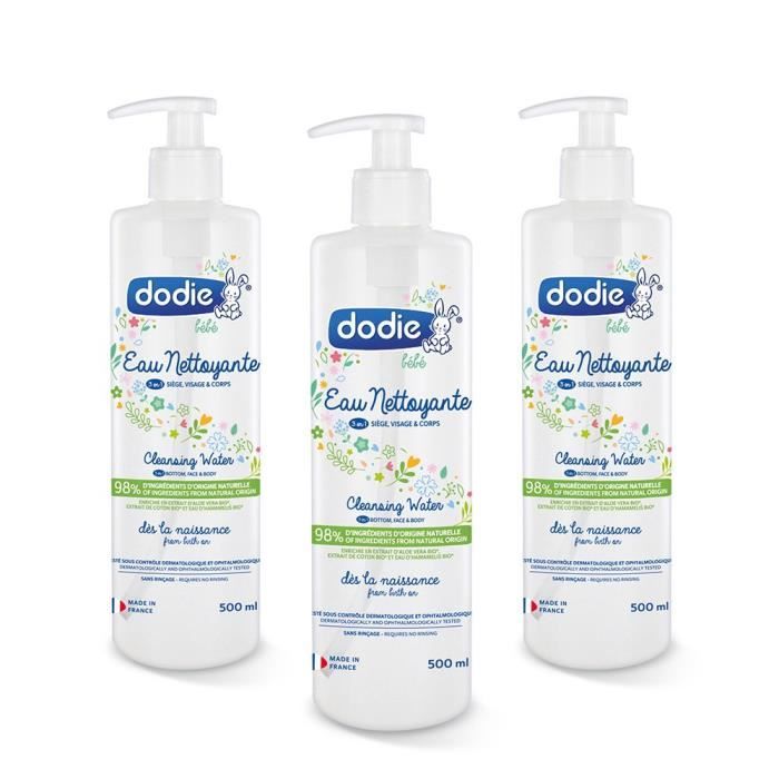 Dodie Lotto Di 3 Acque Detergenti 500ml