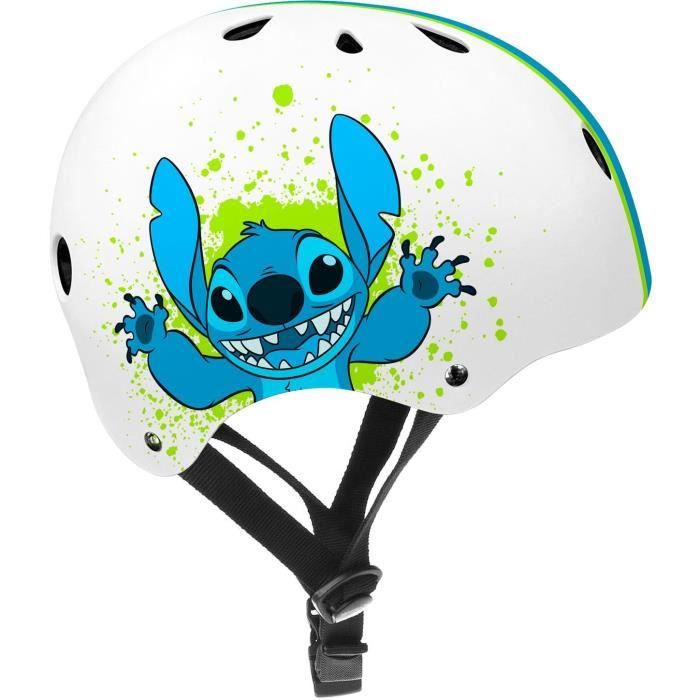 Casco Da Skate - Disney - Stitch - Circonferenza Testa Regolabile 53/57cm - Ventilazione Interna E Schiuma Per Un Maggiore Comfort