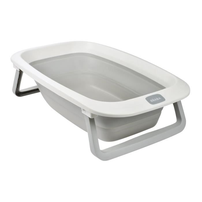 Beaba, Vasca Da Bagno Pieghevole - 920403 - Vasca Da Bagno Eazy Pop Camélé'o - Grigio Velluto