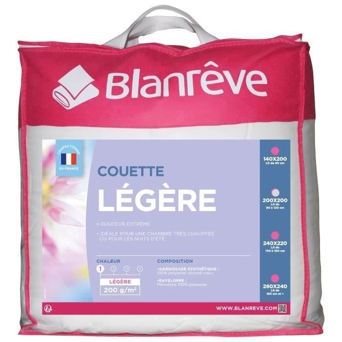 Blanreve Piumino In Microfibra Leggero - 200 X 200 Cm - Bianco