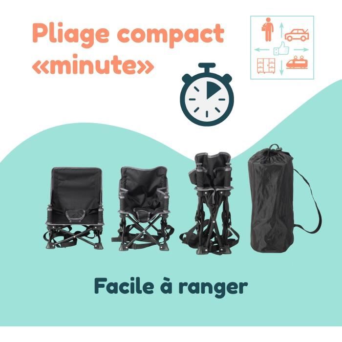 Bambisol - Rialzo Portatile Trasformabile In Seggiolone - Tablet Rimovibile, Pieghevole Veloce E Compatto, Borsa Per Il Trasporto - Image 3