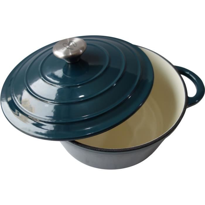 Casseruola Baumalu 24 Cm - Forma Rotonda - Verde Blu