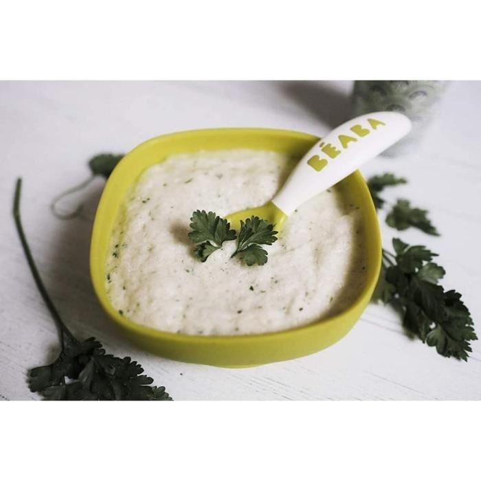 Beaba Set Di 6 Cucchiai Ergonomici + 4 Forchette (rosa Antico + Verde Arioso + Foschia Chiara) - Image 3