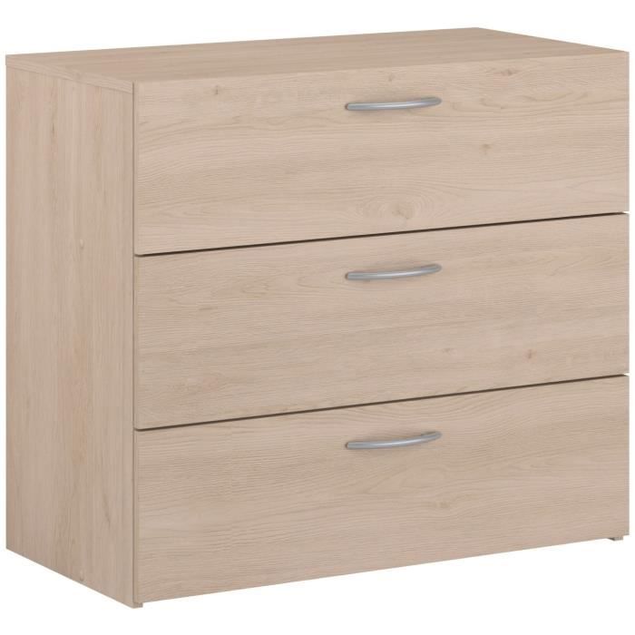Cassettiera - Easy Life - 3 Cassetti - Rovere - 78,2 X 69,3 X 40,8 - Parisot