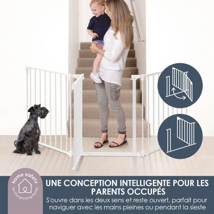 Cancelletto Di Sicurezza Per Bambini - Discovery 3 - Dreambaby - 74,5 Cm A 1,95 Cm - Bianco - Image 4