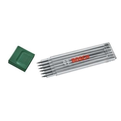 Bosch Set Di 6 Mine In Grafite Hb (accessorio Pennarello Per Fori Profondi Hb 2,8 Mm Custodia)