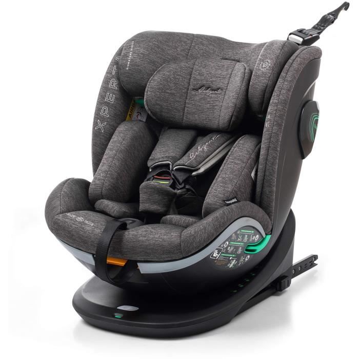 Seggiolino Auto - Babyauto - Xperta Grey Dobby - Dalla Nascita A 12 Anni - 0-36 Kg - I-Size - Isofix - Girevole A 360° - Ece R129