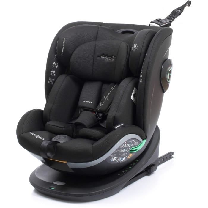 Seggiolino Auto - Babyauto - Xperta Black Line - Dalla Nascita A 12 Anni - 0-36 Kg - I-Size - Isofix - Girevole A 360° - Ece R129