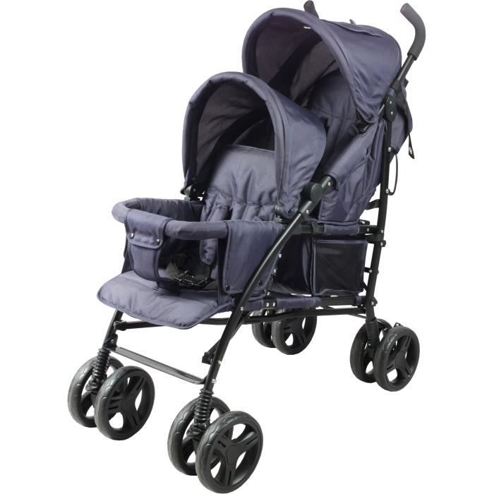 Passeggino Doppio Bastone Bambisol - 6-36 Mesi Per Il Sedile Anteriore (max 15 Kg) E 0-36 Mesi (max 15 Kg) Per Il Sedile Posteriore