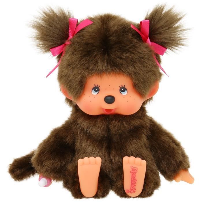 Peluche Scimmia - Bandai - The Original Girl Peluche - Monchhichi - 20 cm
