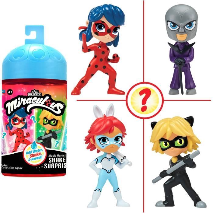 Bambole Chibi Color Change Surprise 10 Cm - Miraculous Ladybug - Bandai - Personaggio Casuale