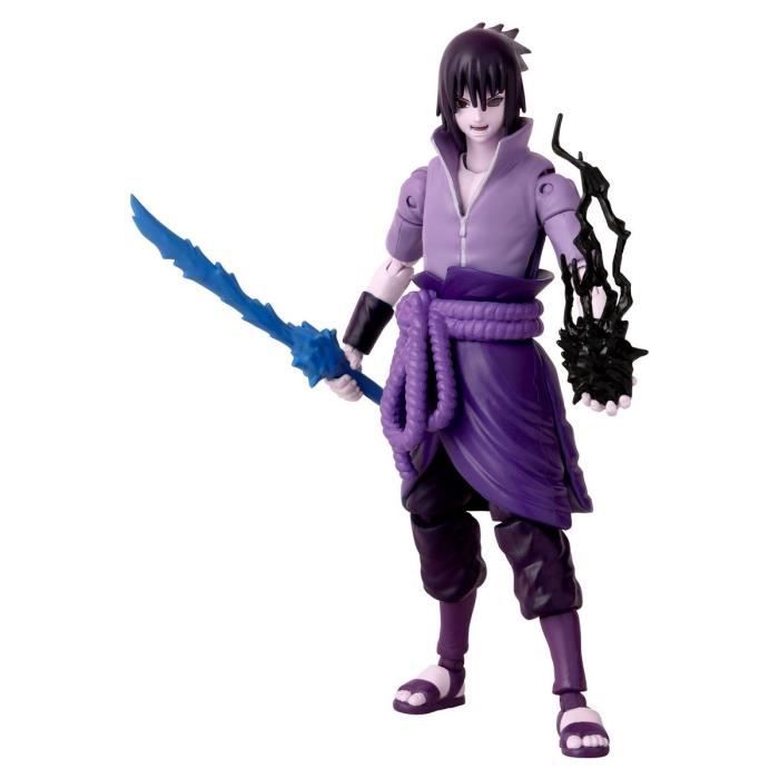 Bandai Anime Heroes - Naruto Shippuden - Anime Heroes 17 Cm Action Figure - Sasuke Uchiha Rinnegan/mangekyo Sharingan - Image 3