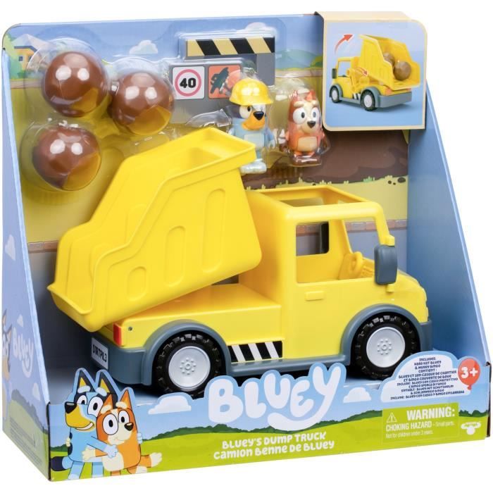 Autocarro Con Cassone Ribaltabile - Bluey - Bluey E Bingo - Personaggi Inclusi - Accessori Personalizzabili