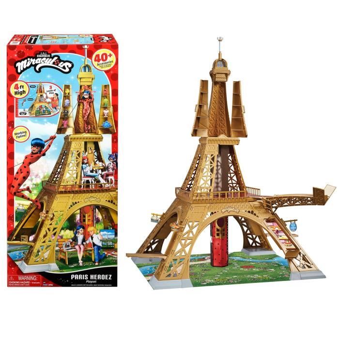 Playset Deluxe Parigi - Bandai - Miraculous - Più Di 1,20 M Con Accessori