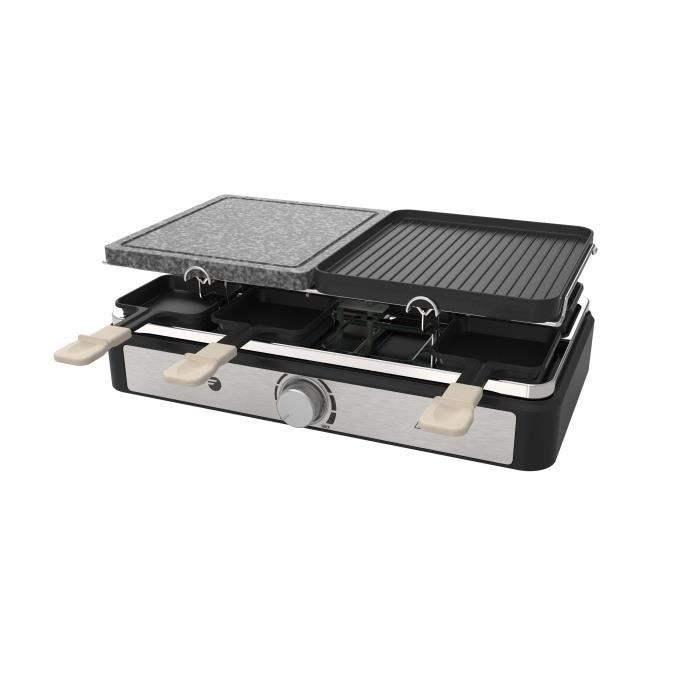 Raclette / Grill - Fagor - Fgrg8 - 8 Persone - Pietra Cottura - 1400w - Termostato Regolabile