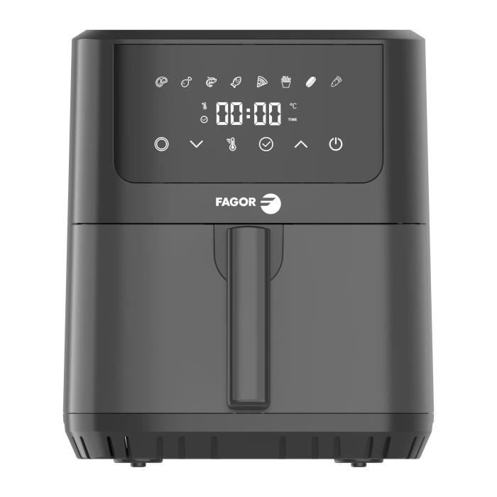 Friggitrice Senza Olio - Fagor - Airfryer Fgr65 - Capacità 6,5l - 8 Programmi Di Cottura - 1600w