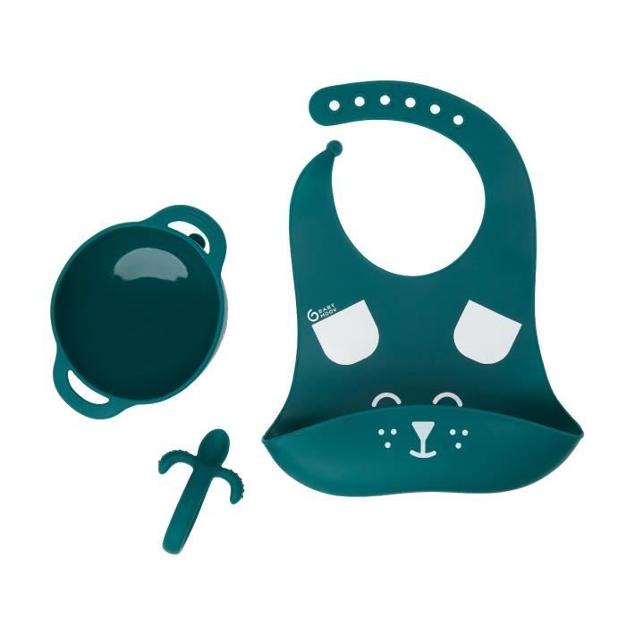 Babymoov Set Pasto 6-12 Mesi 3 Pezzi, First'isy Dog Blue