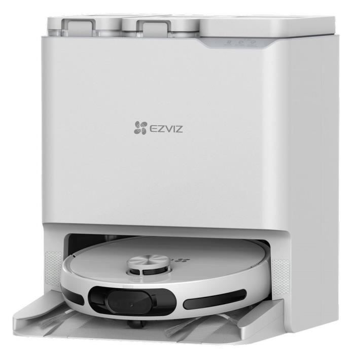 Ezviz Rs20 Pro - Robot Aspirapolvere Con Lavapavimenti - Spazzola Laterale Rialzata - 7200 Pa - Pulizia Con Acqua Calda 60°c