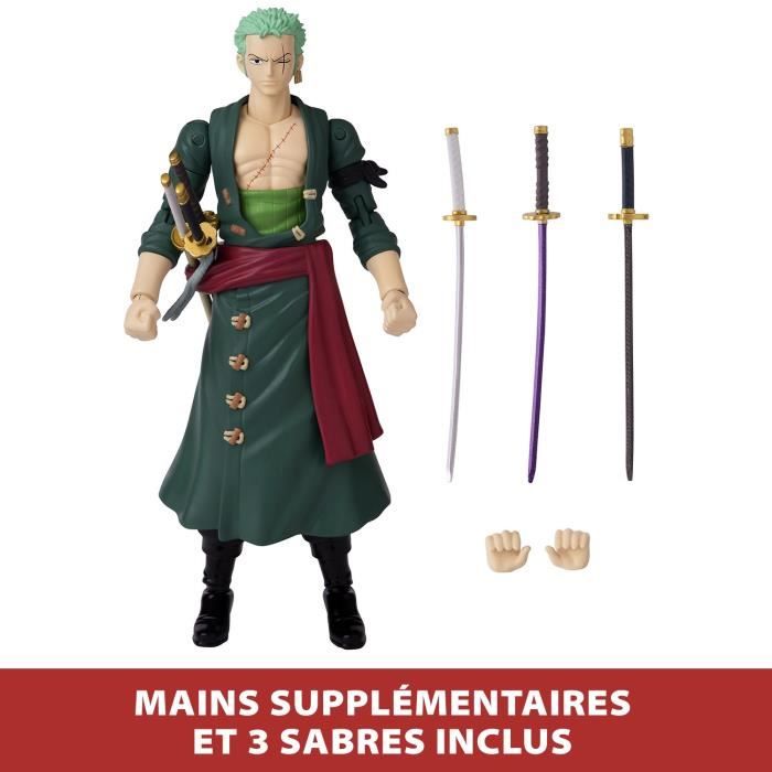 Bandai Anime Heroes - One Piece - Figura Di Eroi Anime 17 Cm - Roronoa Zoro - Image 4