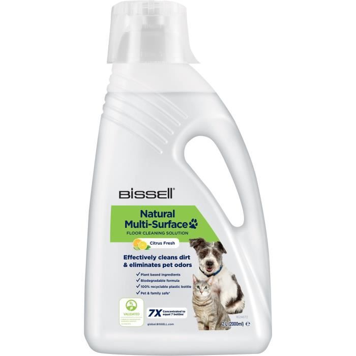 Detergente Per Pavimenti Con Formula Naturale - Bissell - B31221 Crosswave - 2l, Animali Speciali, Pulizia Multisuperficie