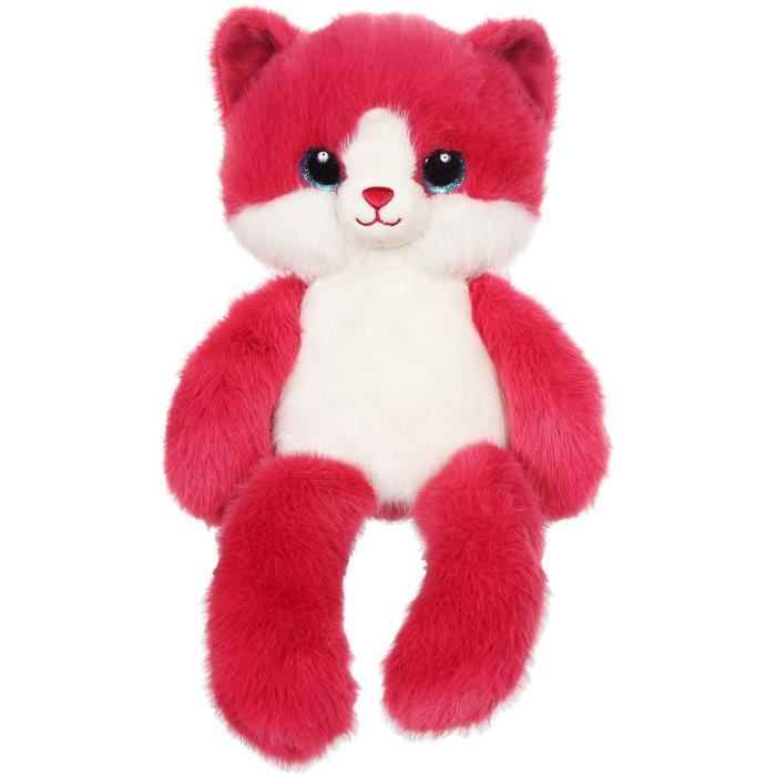 Peluche Gatto Leggies - Gipsy Toys - Lampone, 48 cm