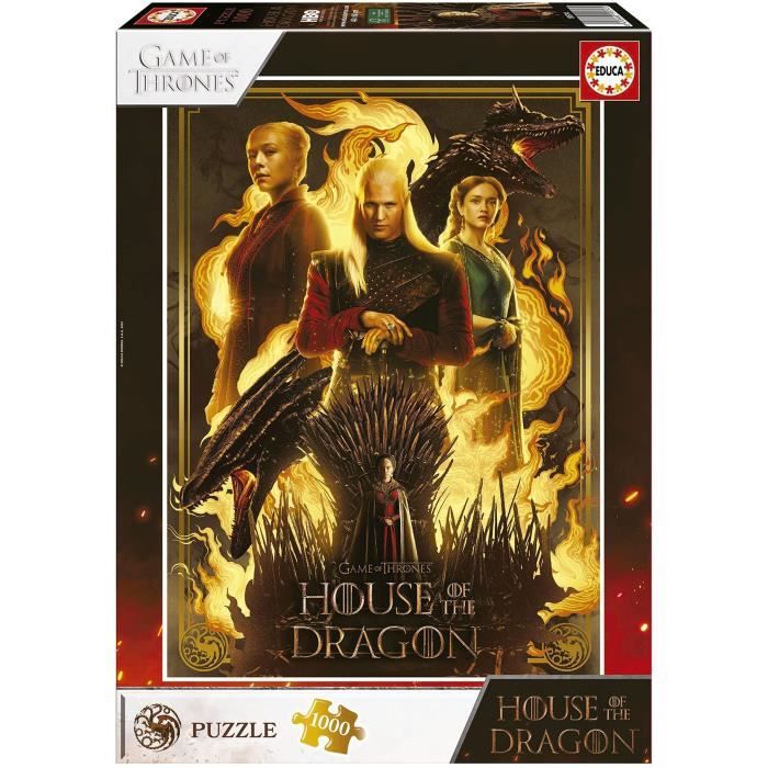 Puzzle - Educa - House Of The Dragon - 1000 Pezzi