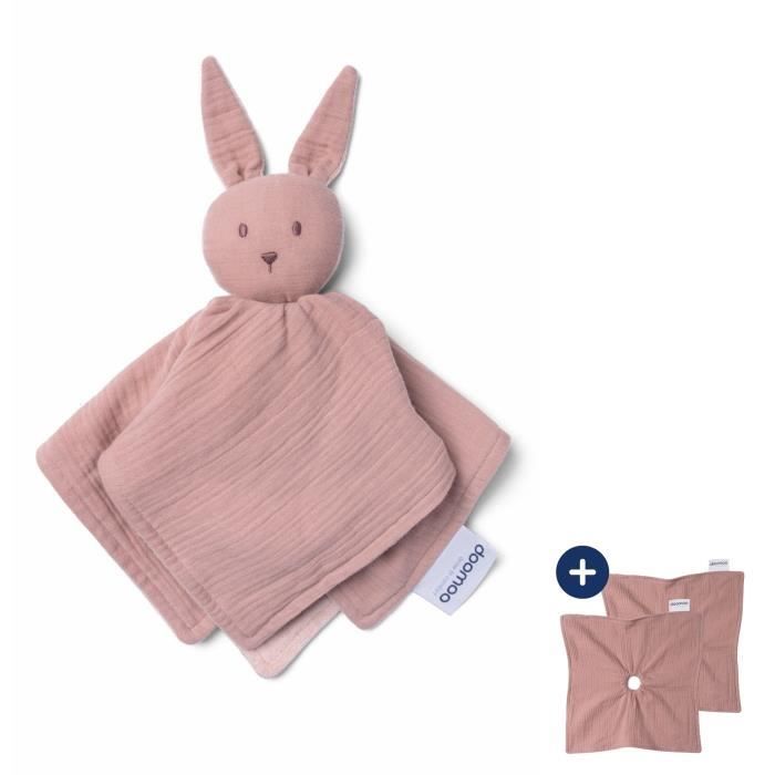 Doomoo You&me Baby Comforter - Piumino Reversibile E Confortevole - Provvisto Di 2 Corpi Per Trasportare L'odore Dei Genitori, Rosa