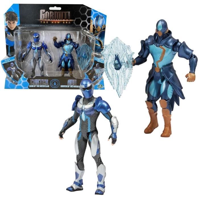 Scatola Figure - Gormiti - Scion E Gormiti Associati Acqua - Carter E Aqu - 15 Cm - Da 4 Anni - Grv194