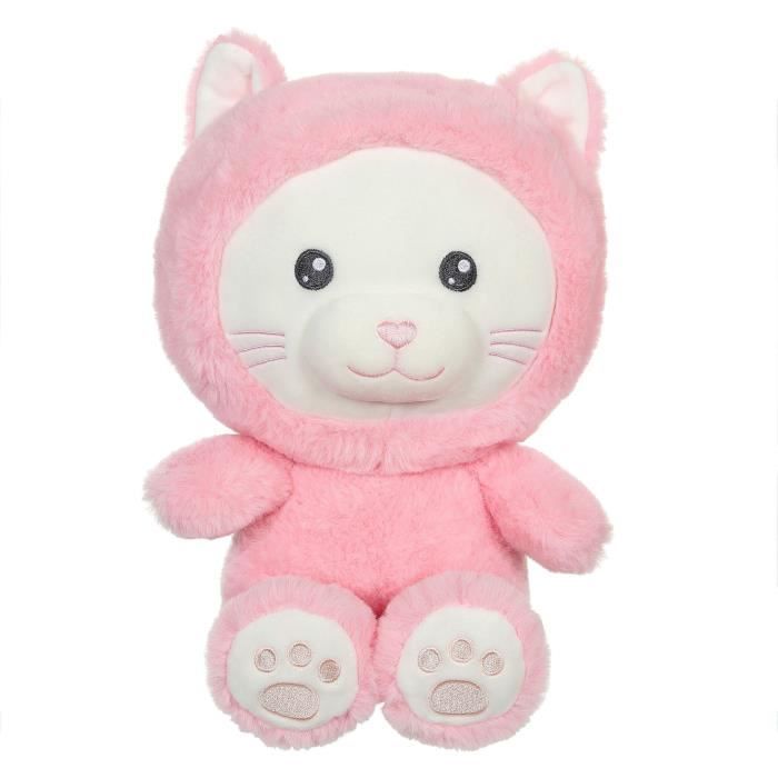 Peluche Gatto Hoody Pets - Gipsy Toys - Rosa, 24 cm