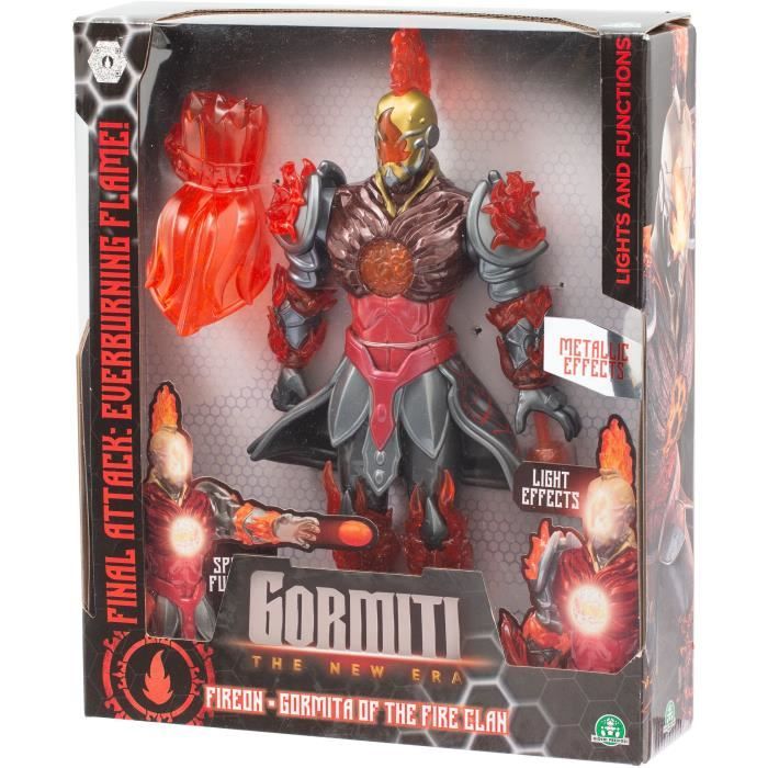 Figura Articolata - Gormiti - Gormiti Con Attacco Leggero Fuoco - Fireon - 27 Cm - Da 4 Anni - Grv073
