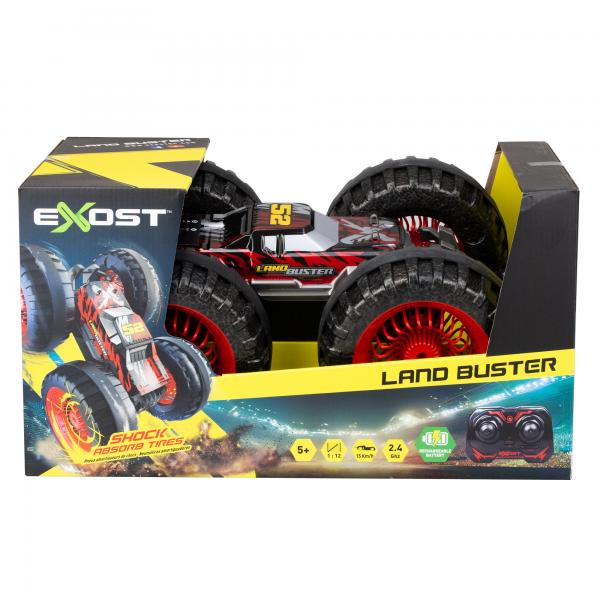 Auto Telecomandata - Exost - Land Buster 1:12 - 12 Km/h - 34 Cm - Rosso - 5 Anni - Image 4