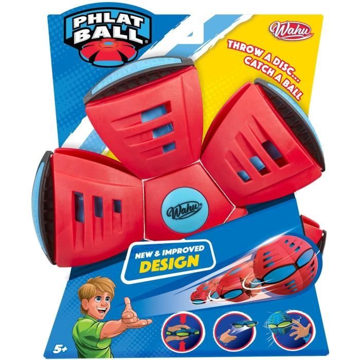 Phlat Ball Junior - Wahu - Classico Rosso - Disco Che Si Trasforma In Palla - Misto - Dai 5 Anni In su