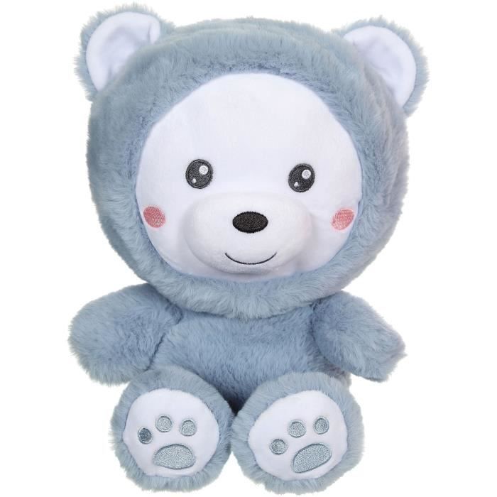 Peluche Orsetto Hoody Pets - Gipsy Toys - Blu, 24 cm