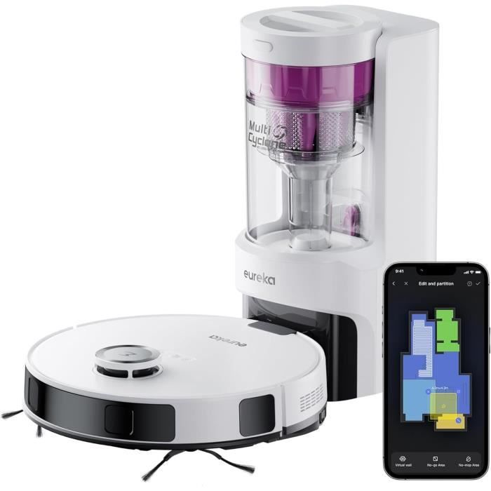 Robot Aspirapolvere - Eureka E10s Bianco - 4000 Pa - 180 Min - 200 ml