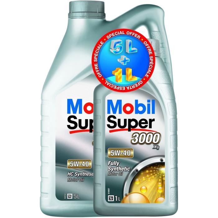 Mobil Olio Sintetico Per Motore Per Autovetture S3000 - 5w40 - 5 + 1 L