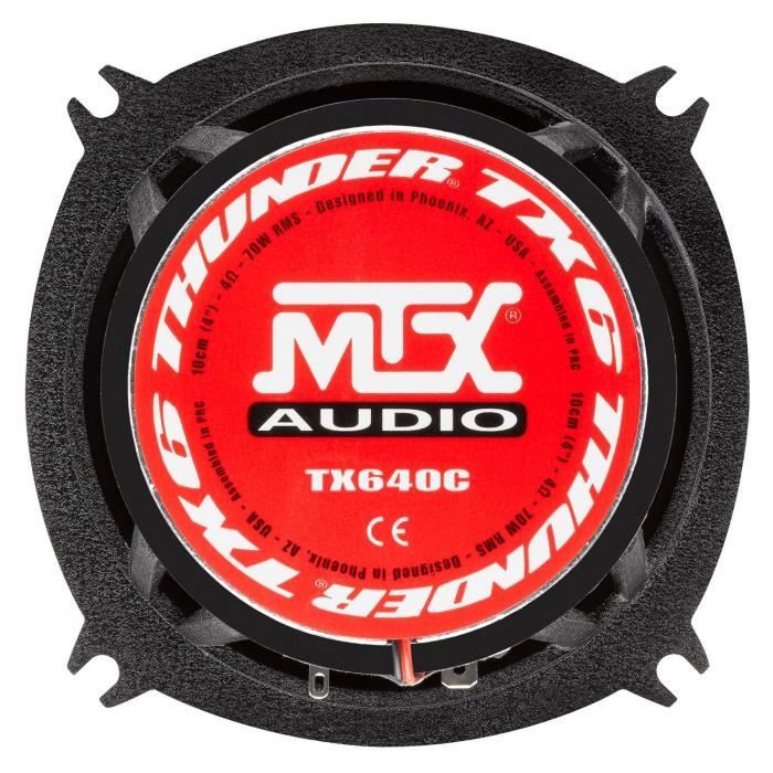 Mtx Tx640c Altoparlanti Coassiali 10cm 2 Vie 70w Rms 4o Telaio In Alluminio Bobina Tweeter Al Neodimio Con Cupola In Seta Tsv Til. - Image 4