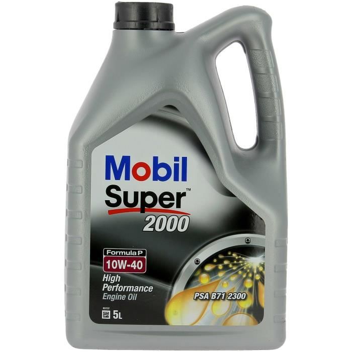 Tanica Per Olio Motore - Mobil - S2000 10w40 FormulA-P - 5 L - 4 Stagioni