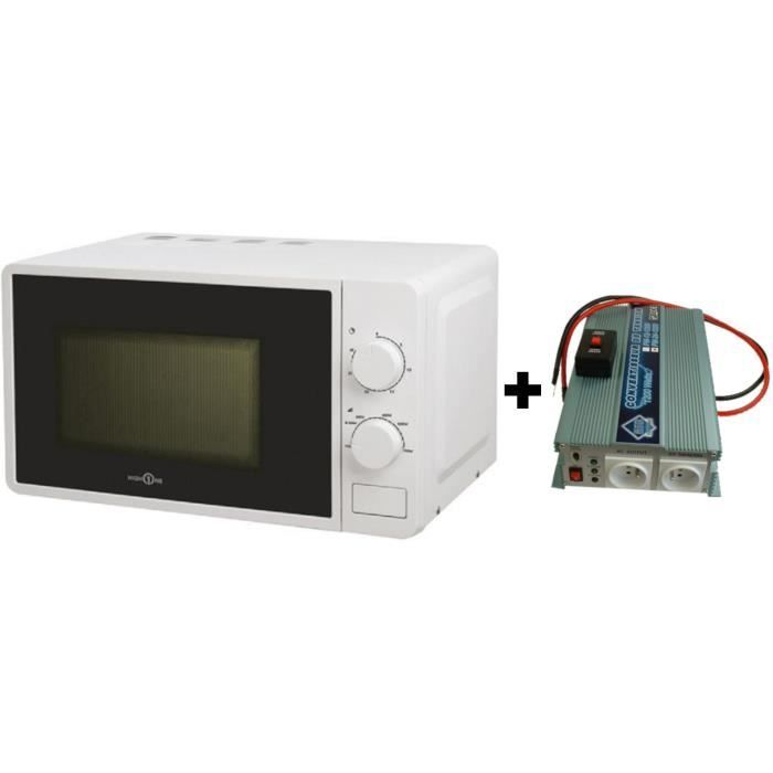Confezione Convertitore Di Tensione 12 / 220v 1200w Con Telecomando - Hign One 220v 20l 700w Microwave
