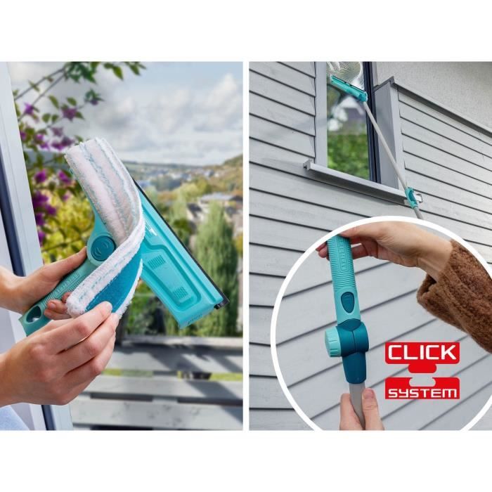 Leifheit 51320 Lavavetri 4 In 1 Con Panno In Microfibra, Tergivetro Da 32 Cm Con Funzione Brevettata Di Pulizia Del Telaio - Image 5