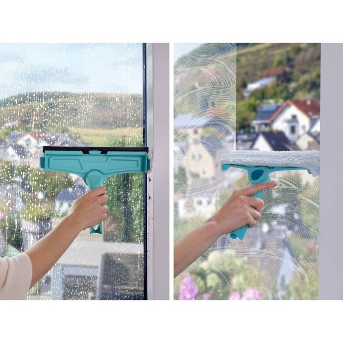 Leifheit 51320 Lavavetri 4 In 1 Con Panno In Microfibra, Tergivetro Da 32 Cm Con Funzione Brevettata Di Pulizia Del Telaio - Image 4