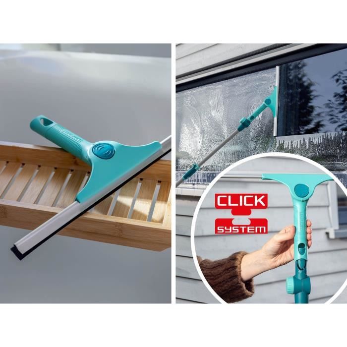 Manico Telescopico Da 130 A 400 Cm Leifheit 41523, Manico Estensibile Compatibile Con I Dispositivi Di Pulizia Leifheit ClicK-System - Image 5