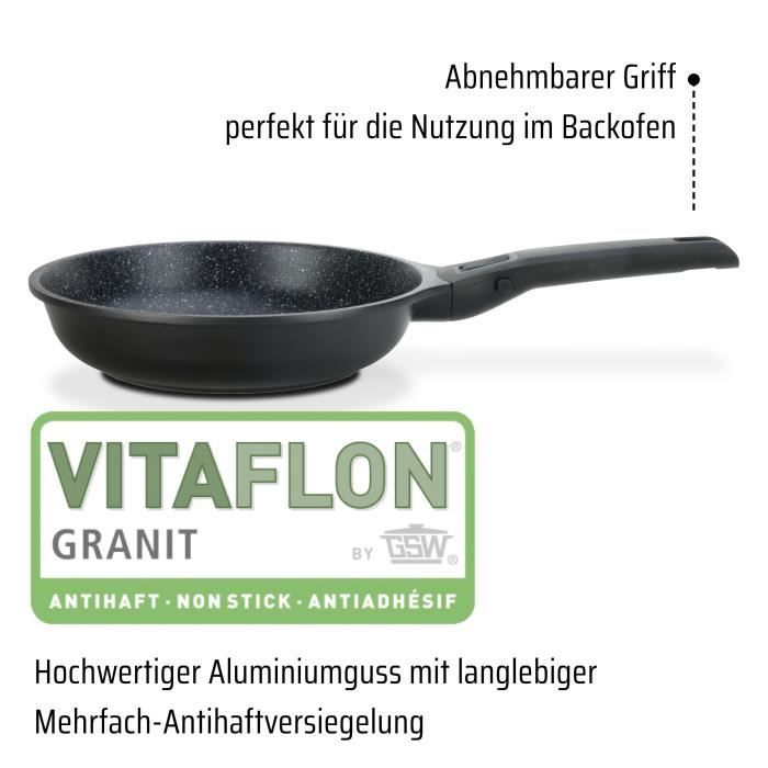 Gsw - Easyclick - Padella - Ø 28 Cm - Fusione Di Alluminio - Tutte Le Fonti Di Calore Compresa L'induzione - Image 5